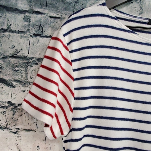 Hye Park and Lune | Neptune Red Navy Striped Top - Picture 4 of 8
